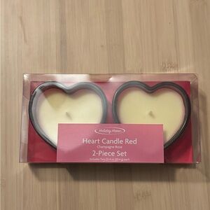 Holiday Home Heart Candle Set